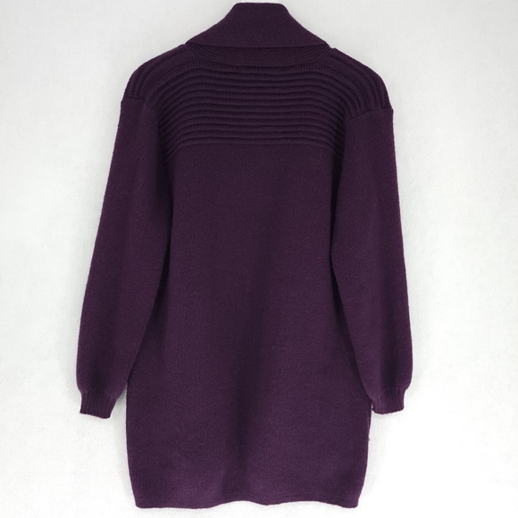 Arte Meche Alpaca Fina Shawl Collar Open Front Cardigan - Picture 2 of 7